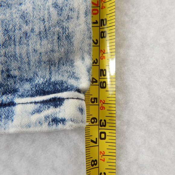 Love Culture Acid Wash Elastic High Waist Straight - Picture 6 of 8